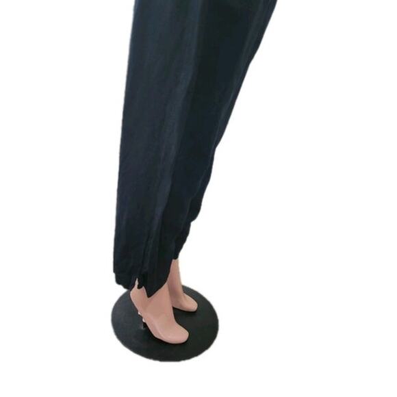 Madewell Linen-Blend Pull-On High-Rise Straight Pants Women's Medium NF099 - Picture 11 of 14